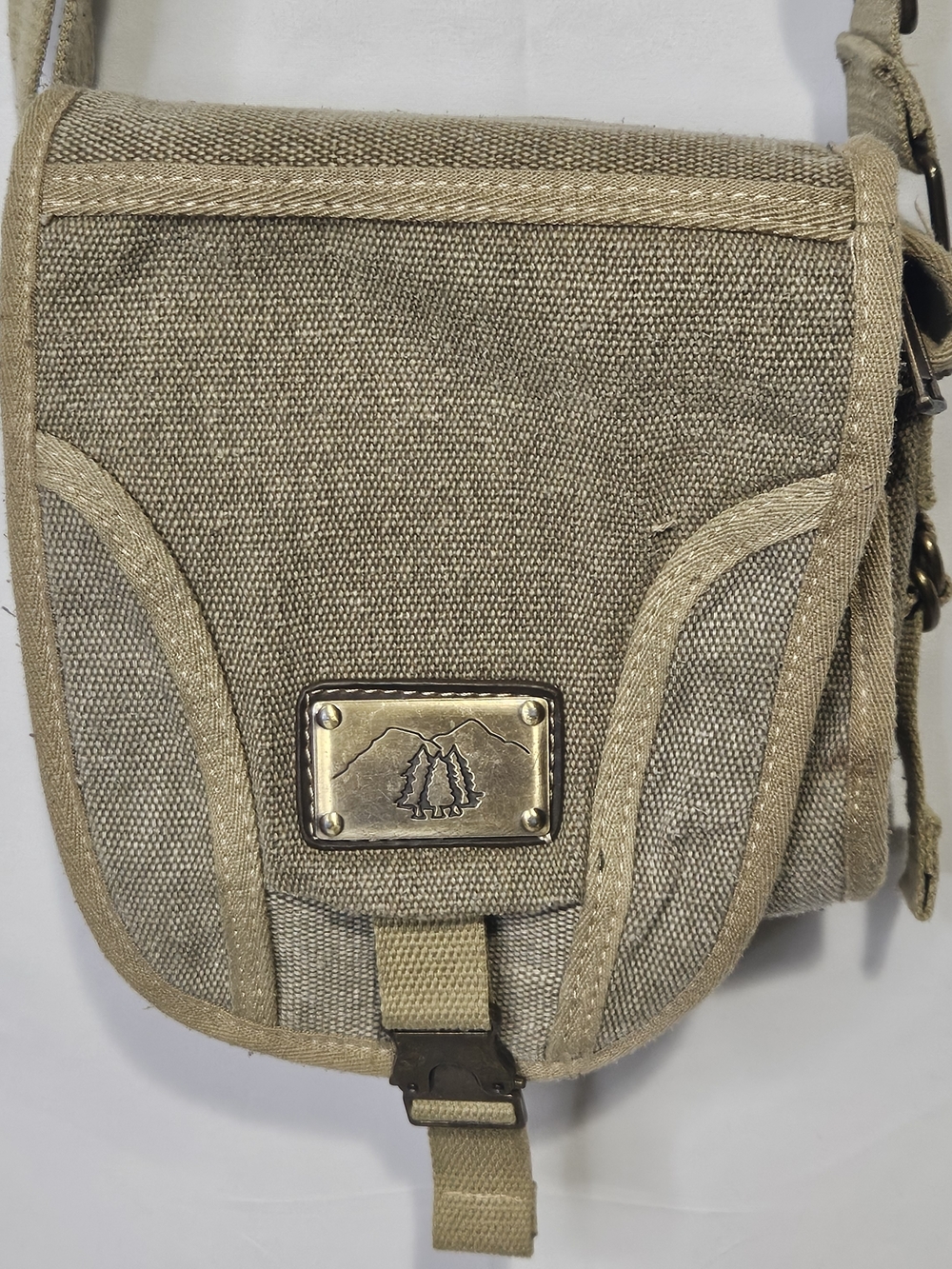 Triple Tree It's Feasible Heavy Canvas Crossbody Shoulder Birding Bag Hiking